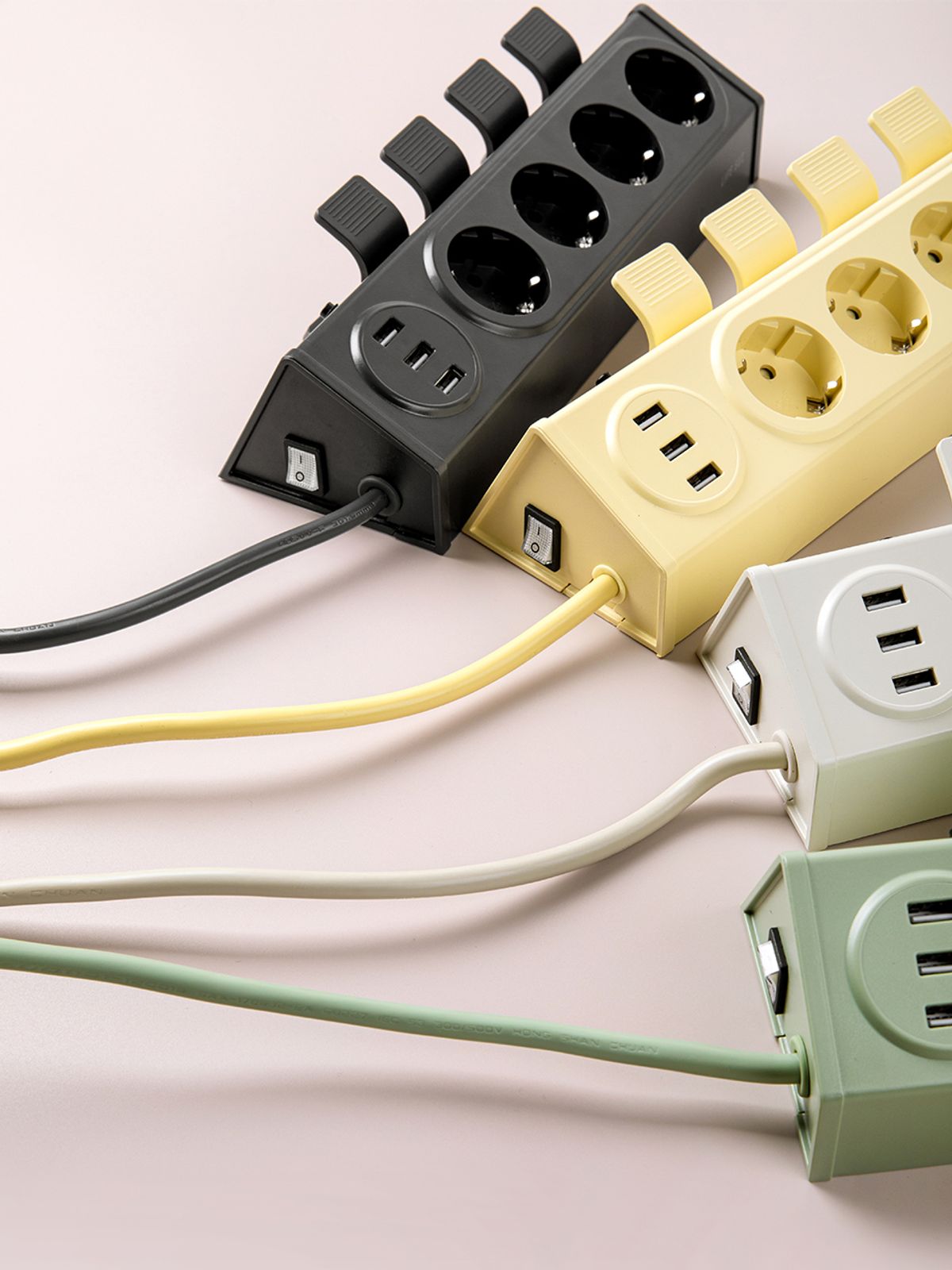 라이프썸(LIFESUM) 라이프썸 이지클릭 USB 멀티탭 4구 3포트 3M (LFS-HA57) 4종 택1