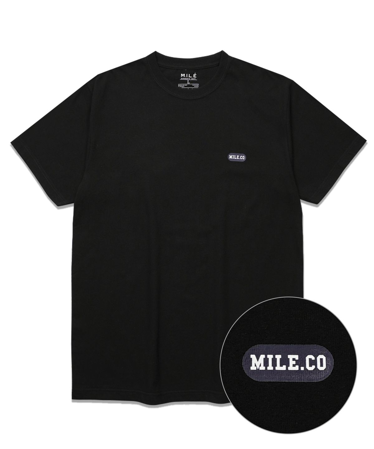 더마일(THEMILE) MILECOMPANY CREW [BLACK]
