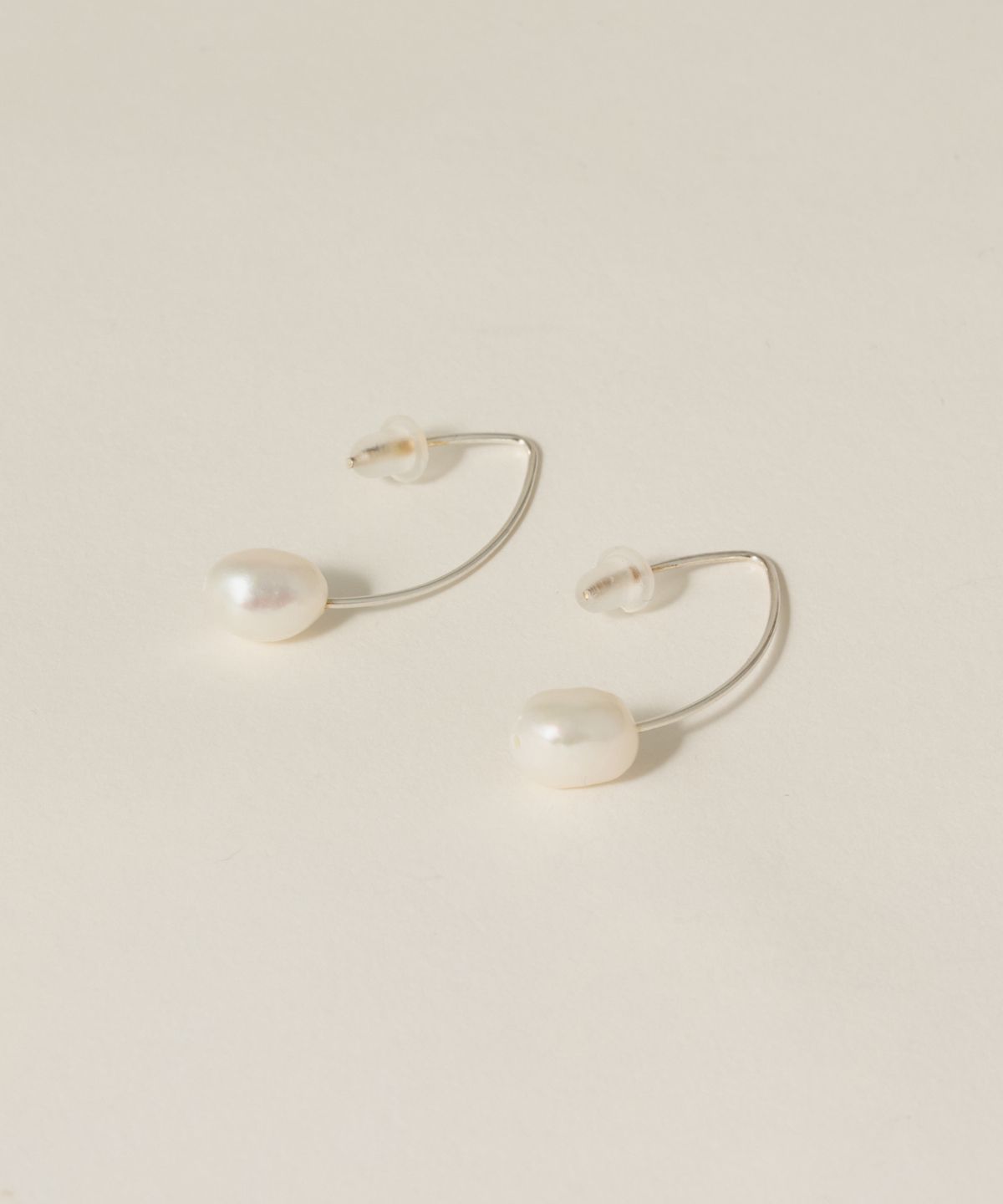 노비스도쿄(NOVICE TOKYO) 드롭 진주 피어스(귀걸이) Drop Pearl Pierce [Silver925] / silver
