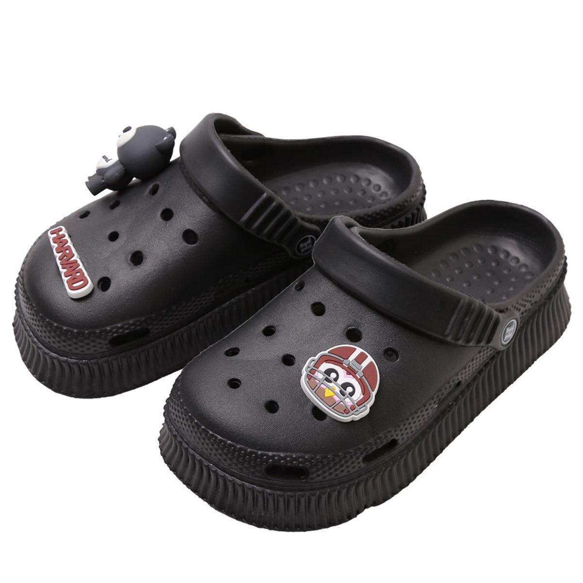 하버드 슈즈(HARVARD SHOES) 미쉘 EVA 키높이 샌들 블랙
