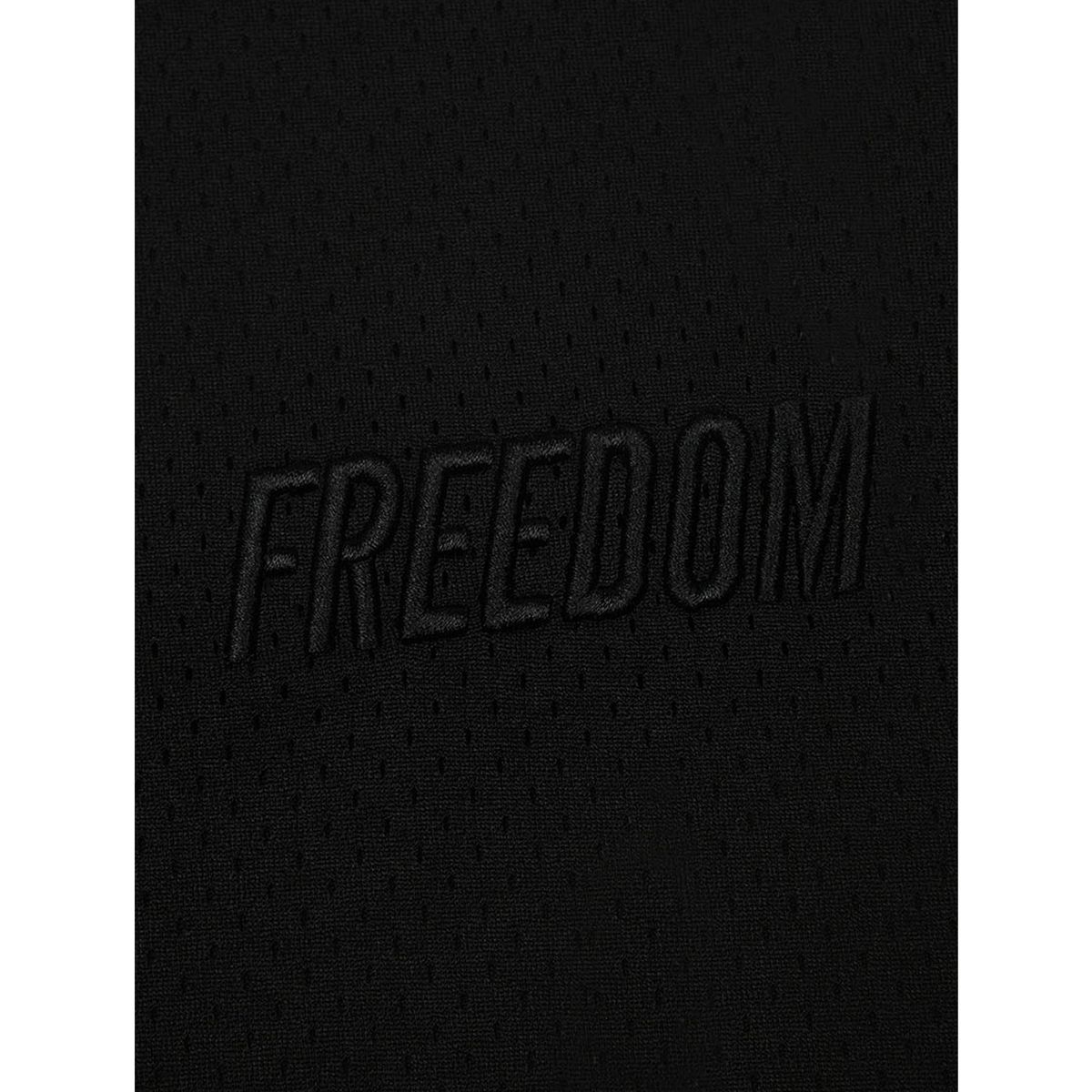 프리덤(FREEDOM) 로고 메쉬 오버핏 티셔츠_2color