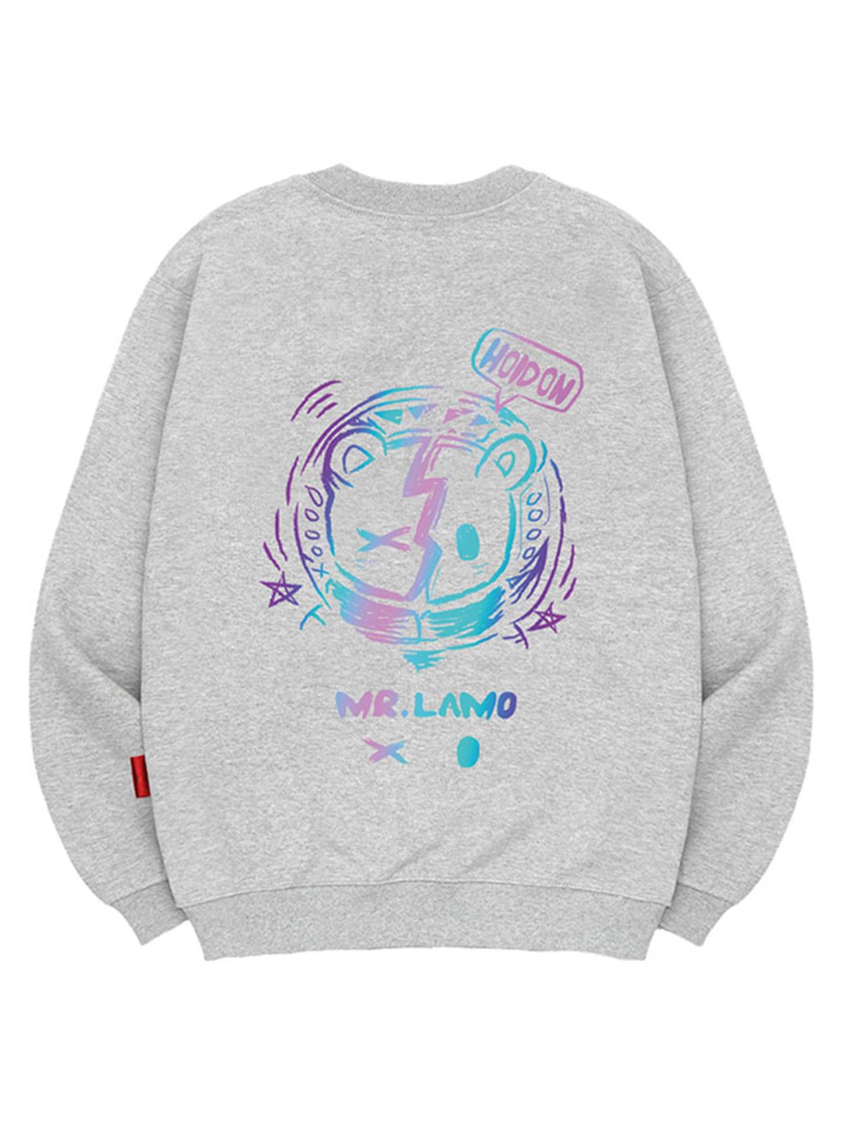 엘라모(LLAMO) 네온베어 맨투맨 남녀공용 빅사이즈 S~4XL