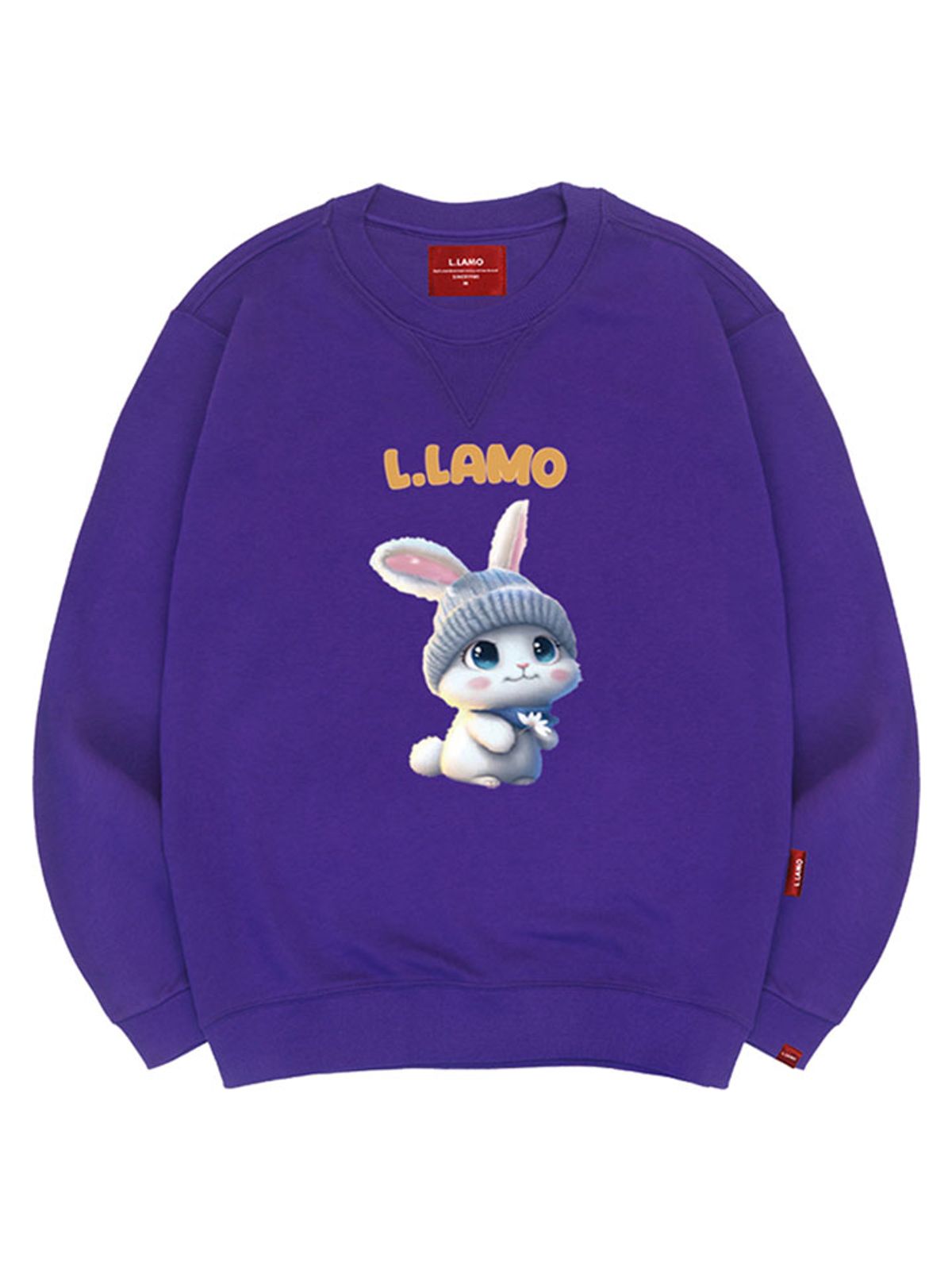 엘라모(LLAMO) 라모래빗 맨투맨 남녀공용 빅사이즈 S~4XL