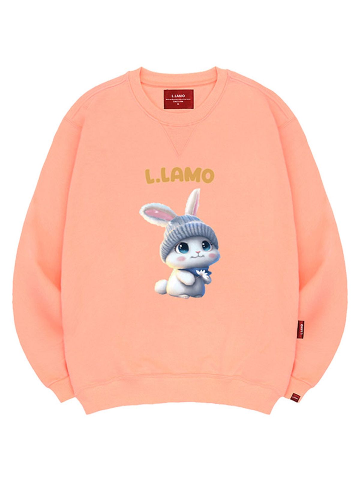 엘라모(LLAMO) 라모래빗 맨투맨 남녀공용 빅사이즈 S~4XL