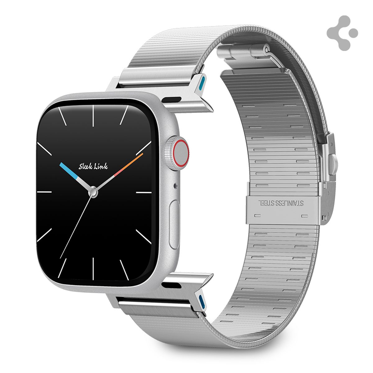 슈피겐(SPIGEN) 애플워치 메탈 스트랩 11 10 9 8 7 SE3 SE2 6 5 4 SE 울트라 3 2 1 슬림 슬릭링크
