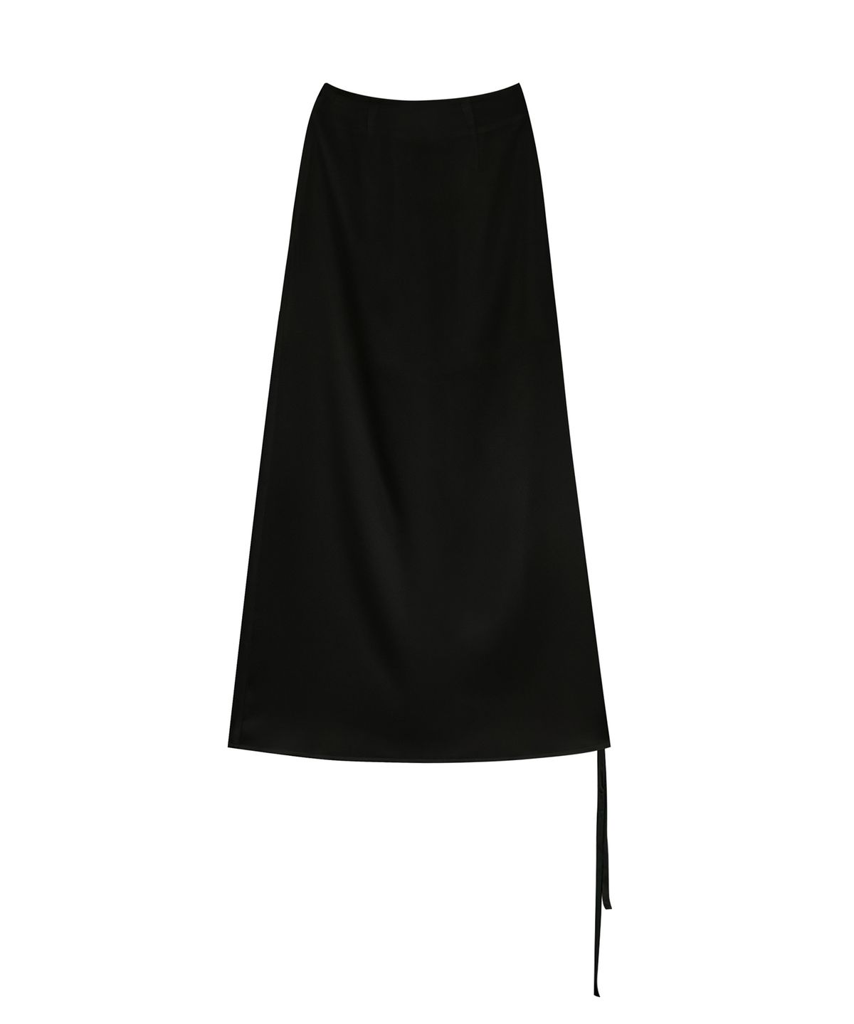 트리밍버드(TREEMINGBIRD) Shirring Strap Long Skirt [ Black ]