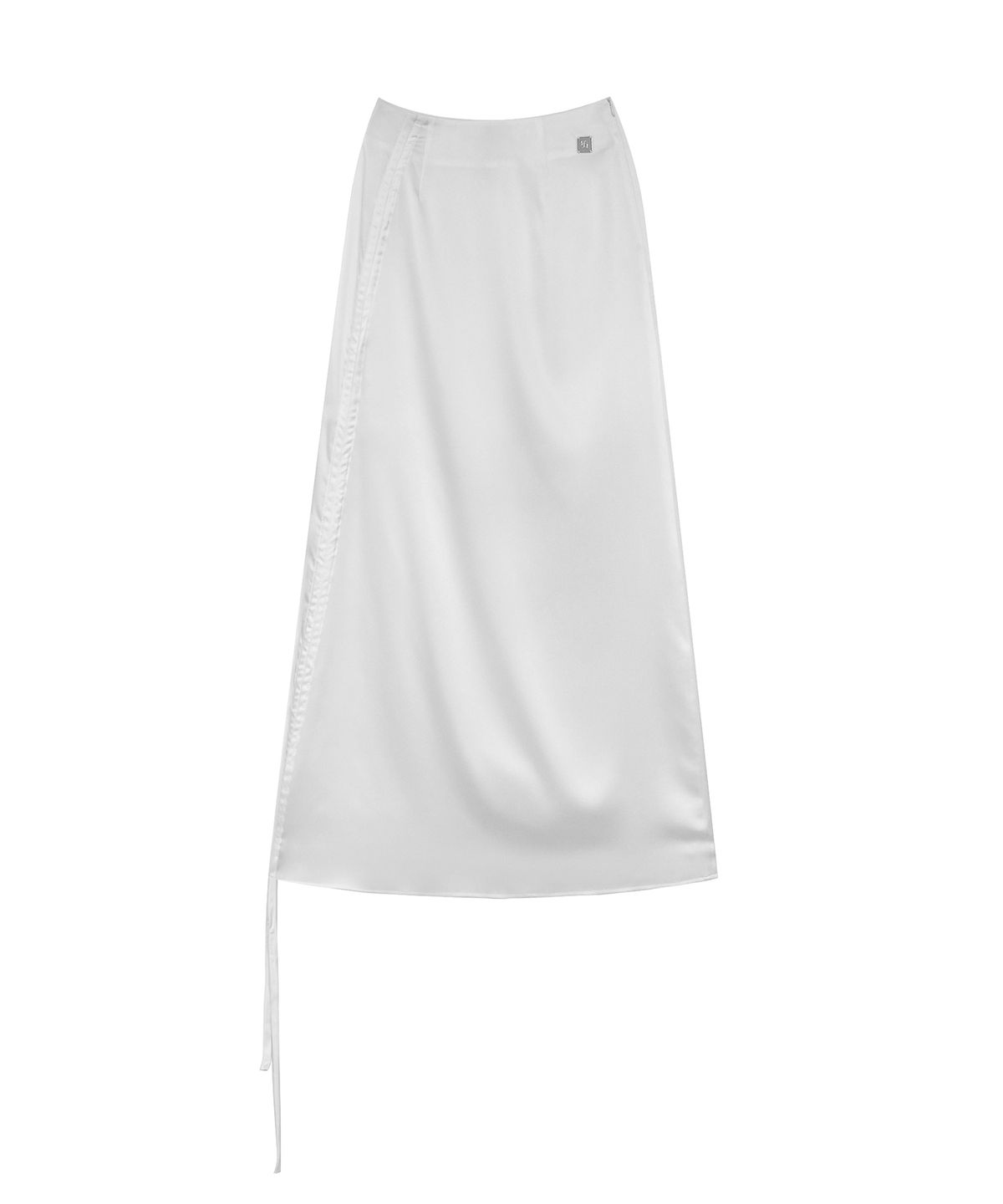 트리밍버드(TREEMINGBIRD) Shirring Strap Long Skirt [ White ]