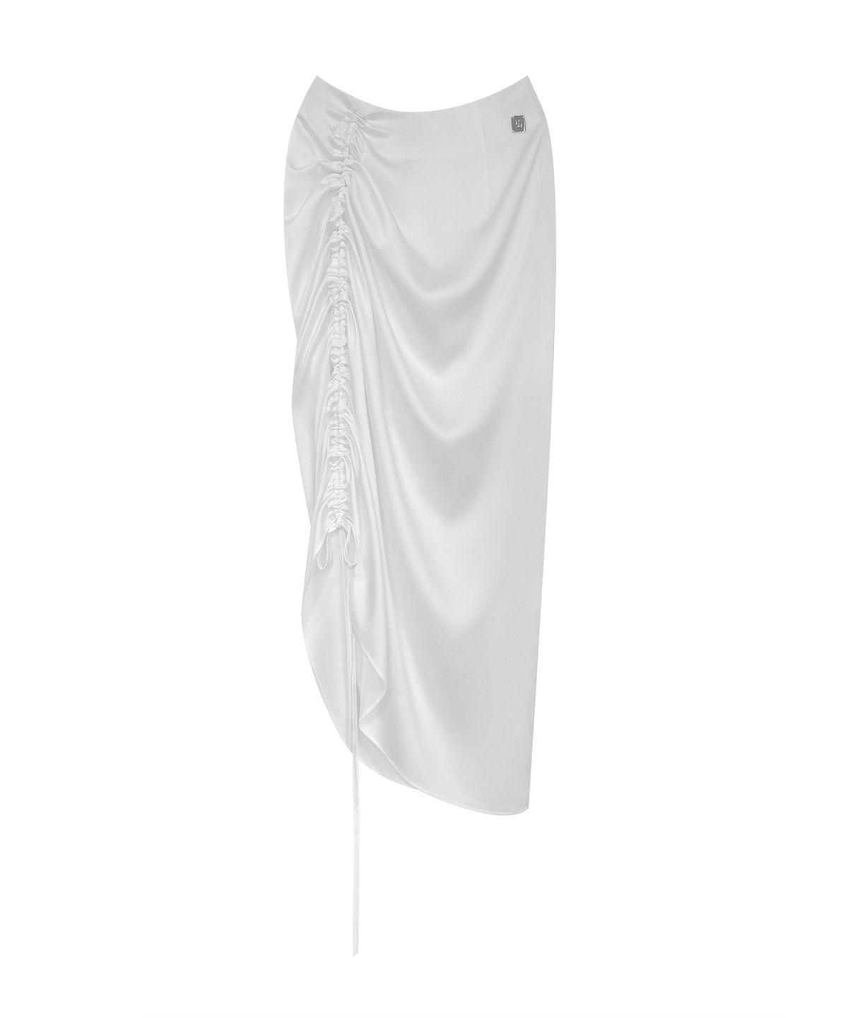 트리밍버드(TREEMINGBIRD) Shirring Strap Long Skirt [ White ]