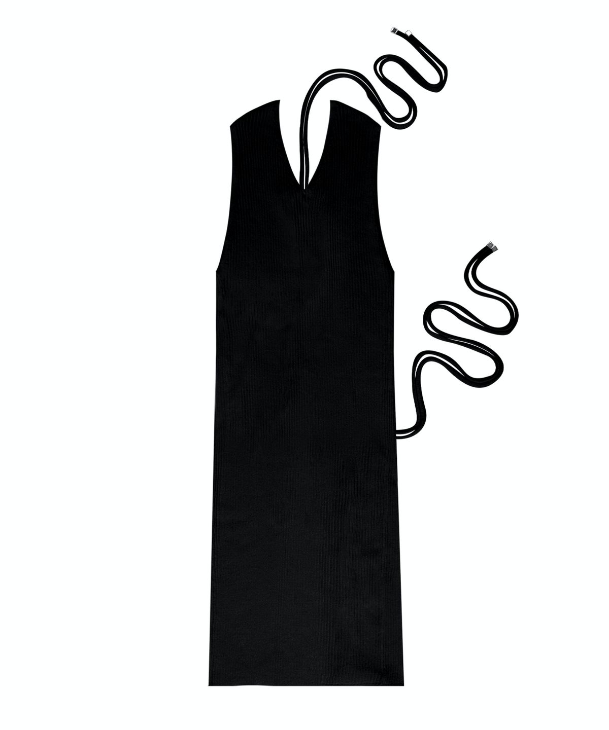 트리밍버드(TREEMINGBIRD) 2-way Strap Sleeveless Knit [ Black ]