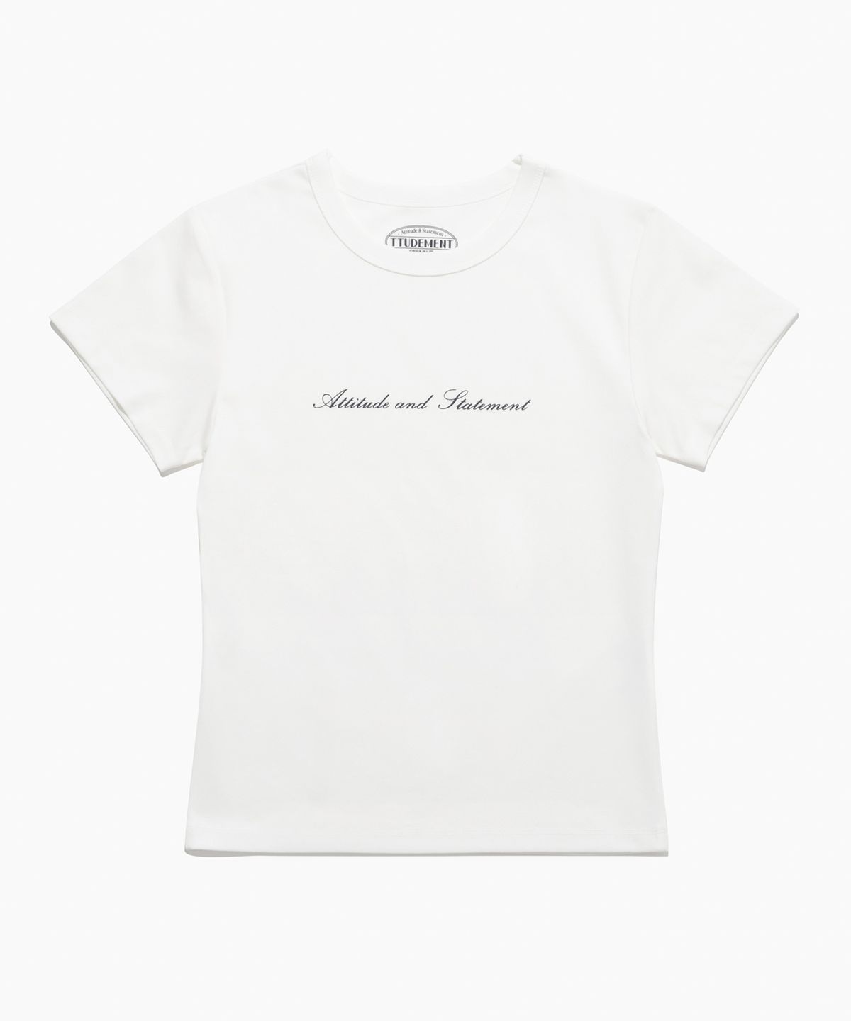 튜드먼트(TTUDEMENT) [2PACK] FITTED HALF T-SHIRT_4Color
