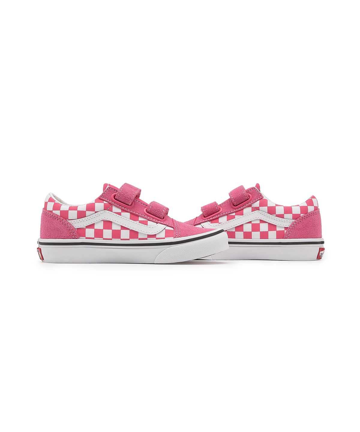 반스 키즈(VANS KIDS) 올드스쿨 벨크로 키즈 - (컬러띠어리) 체커보드 허니서클 / VN000CYWCHL1