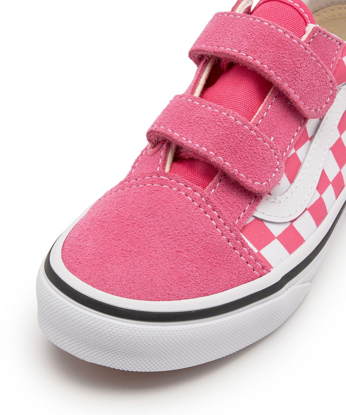 반스 키즈(VANS KIDS) 올드스쿨 벨크로 키즈 - (컬러띠어리) 체커보드 허니서클 / VN000CYWCHL1
