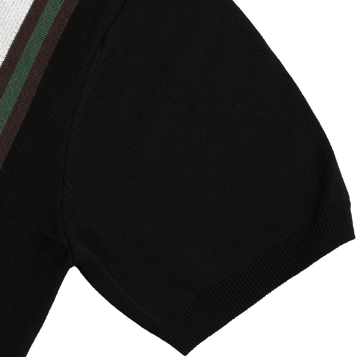 솔티(SORTIE) Summer Blend Open Collar Knit (Black)