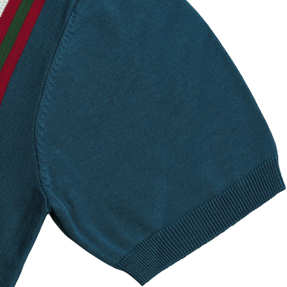 솔티(SORTIE) Summer Blend Open Collar Knit (Blue)