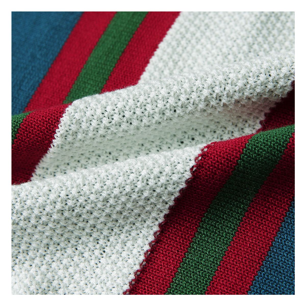 솔티(SORTIE) Summer Blend Open Collar Knit (Blue)