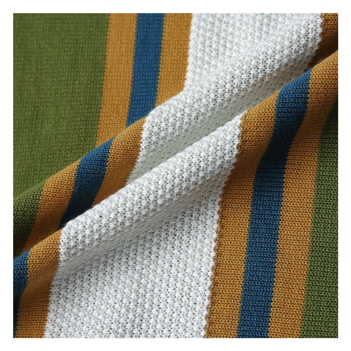솔티(SORTIE) Summer Blend Open Collar Knit (Green)