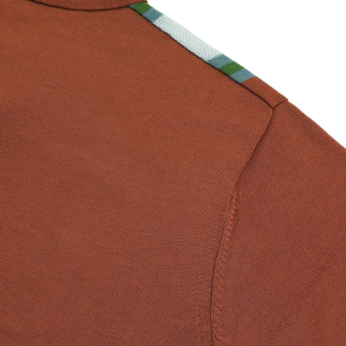 솔티(SORTIE) Summer Blend Open Collar Knit (Orange)