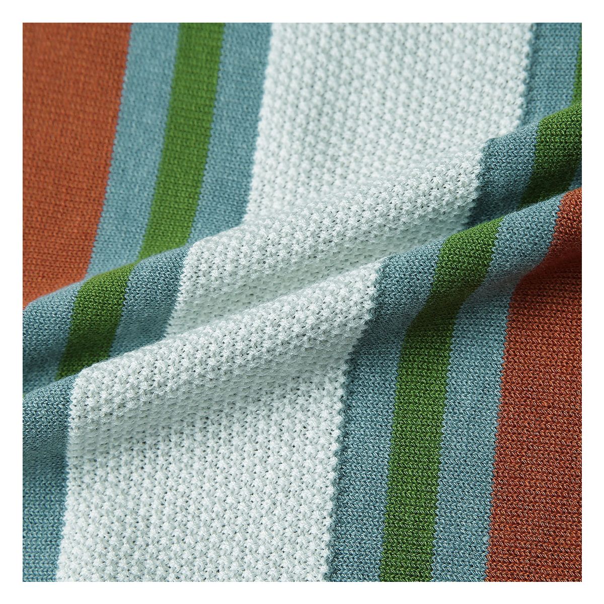 솔티(SORTIE) Summer Blend Open Collar Knit (Orange)