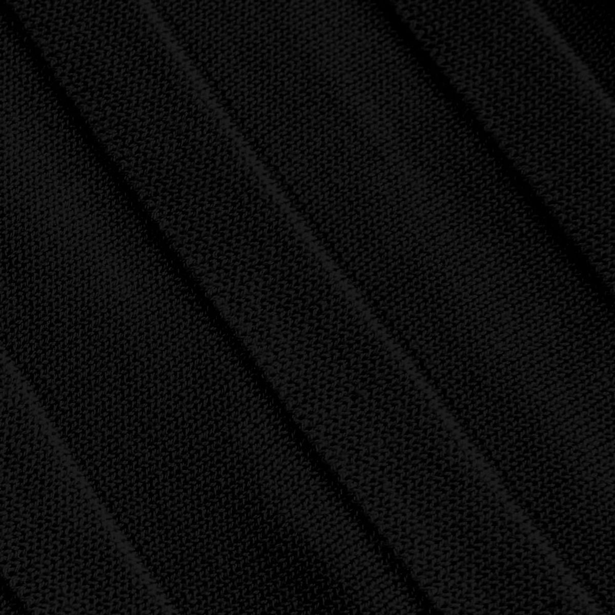 솔티(SORTIE) Ribbed Collar Knit Shirts (Black)