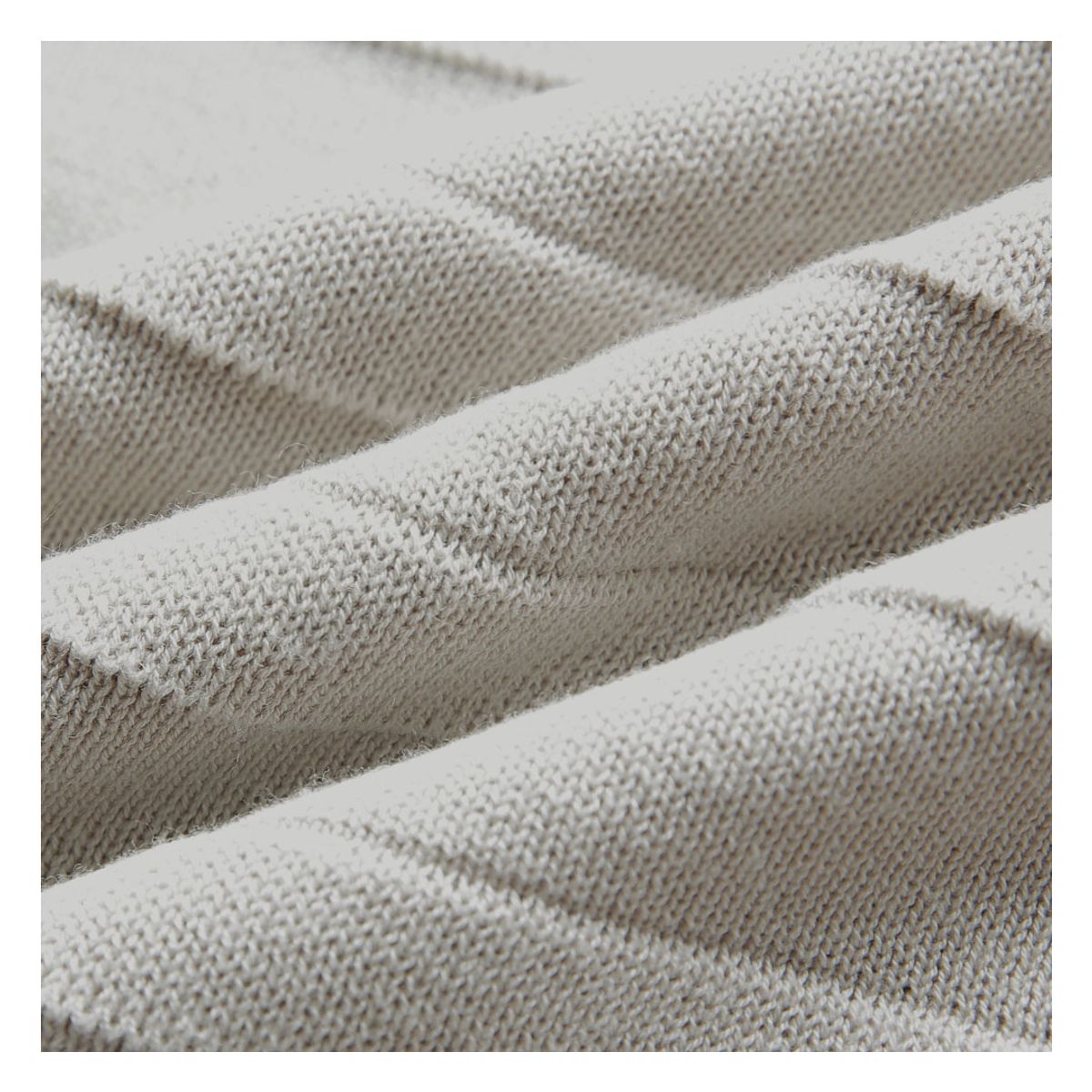 솔티(SORTIE) Ribbed Collar Knit Shirts (Oatmeal)