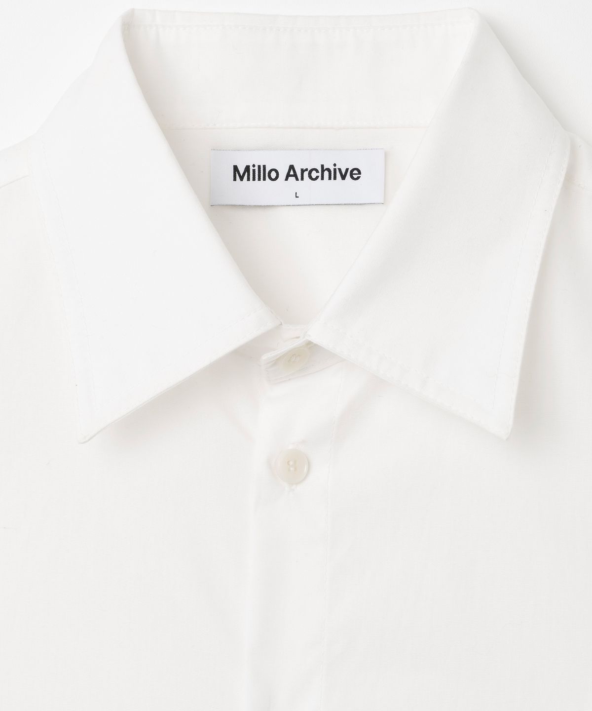 밀로 아카이브(MILLO ARCHIVE) 사이드 슬래쉬 셔츠 [오프 화이트]