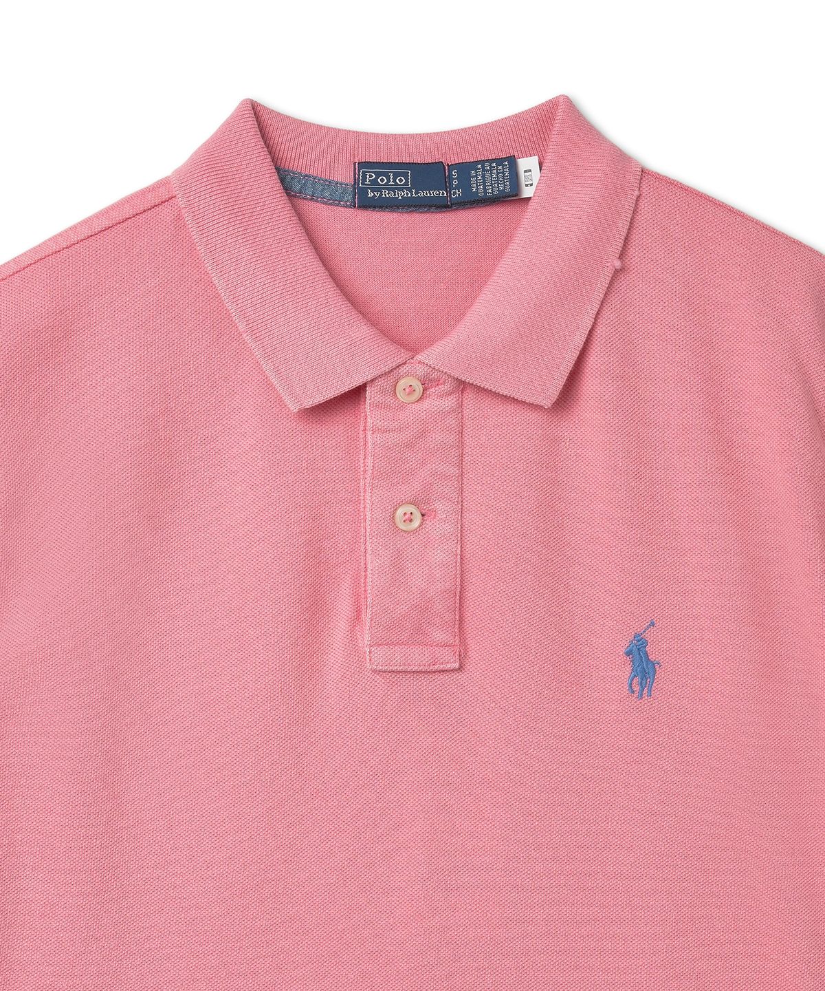 폴로 랄프 로렌(POLO RALPH LAUREN) W 클래식핏 메시 폴로 셔츠 - 리본 핑크