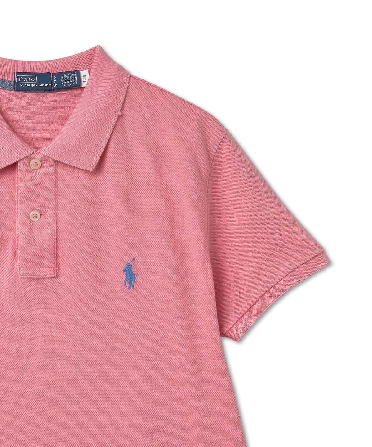 폴로 랄프 로렌(POLO RALPH LAUREN) W 클래식핏 메시 폴로 셔츠 - 리본 핑크