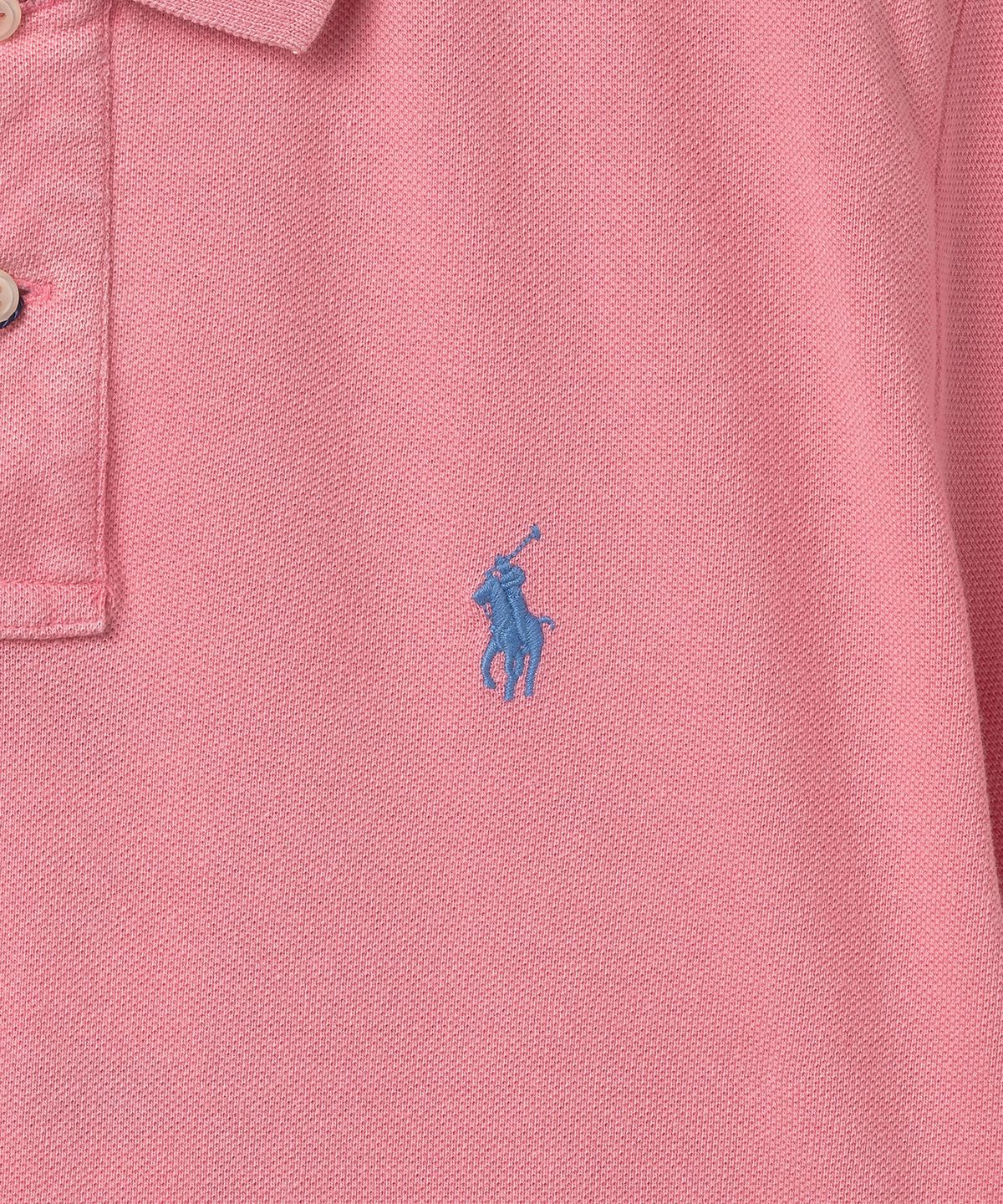 폴로 랄프 로렌(POLO RALPH LAUREN) W 클래식핏 메시 폴로 셔츠 - 리본 핑크