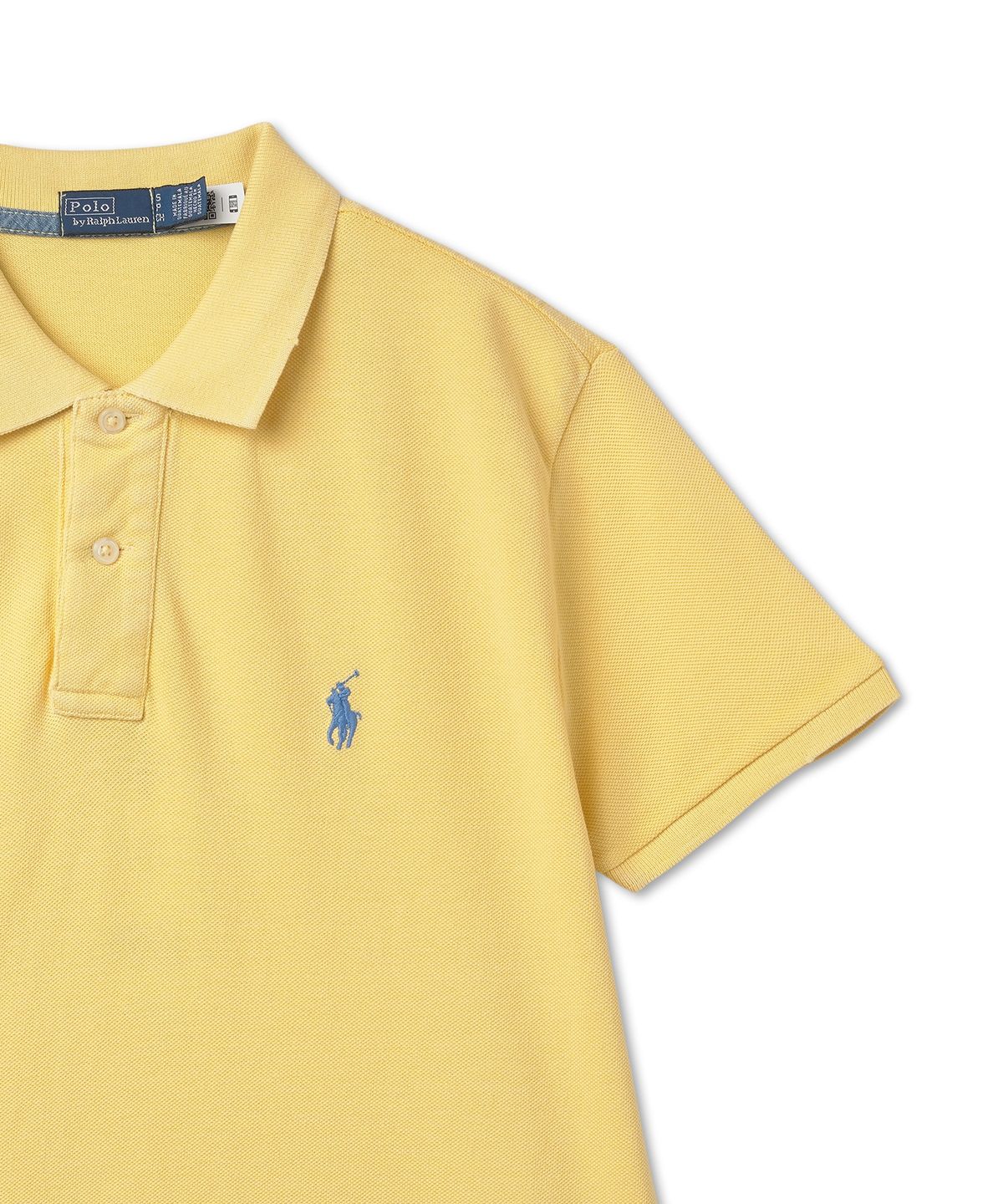 폴로 랄프 로렌(POLO RALPH LAUREN) W 클래식핏 메시 폴로 셔츠 - 캠브릿지 옐로우