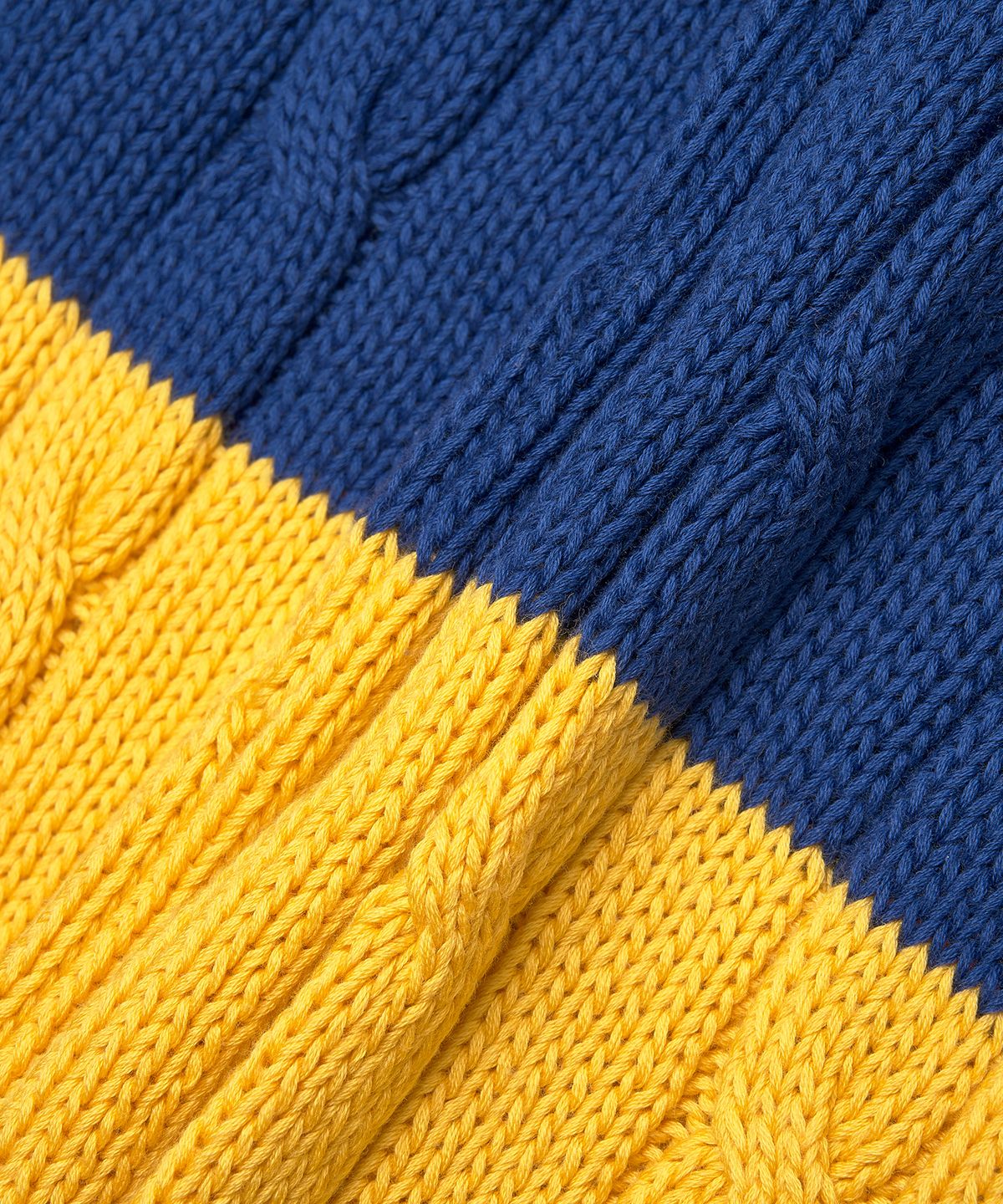 폴로 랄프 로렌(POLO RALPH LAUREN) W 스트라이프 케이블 니트 코튼 스웨터 - 블루 요트/화이트