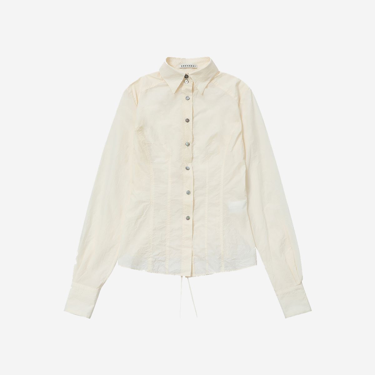 씬(SEEN) NYLON STITCHED SHIRTS (Ivory)