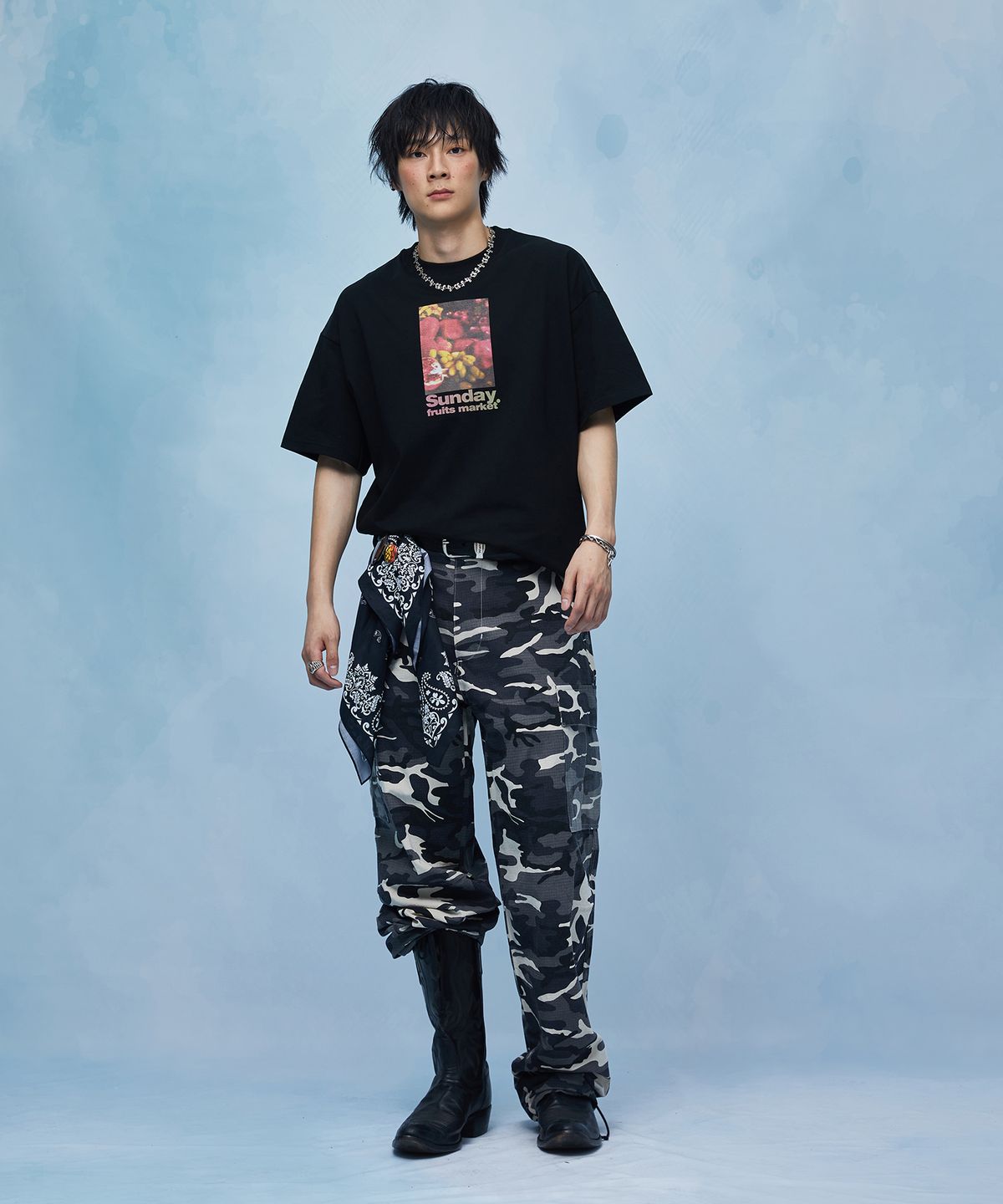 선데이후르츠마켓(SUNDAY FRUIT MARKET) CAMO CARGO PANT