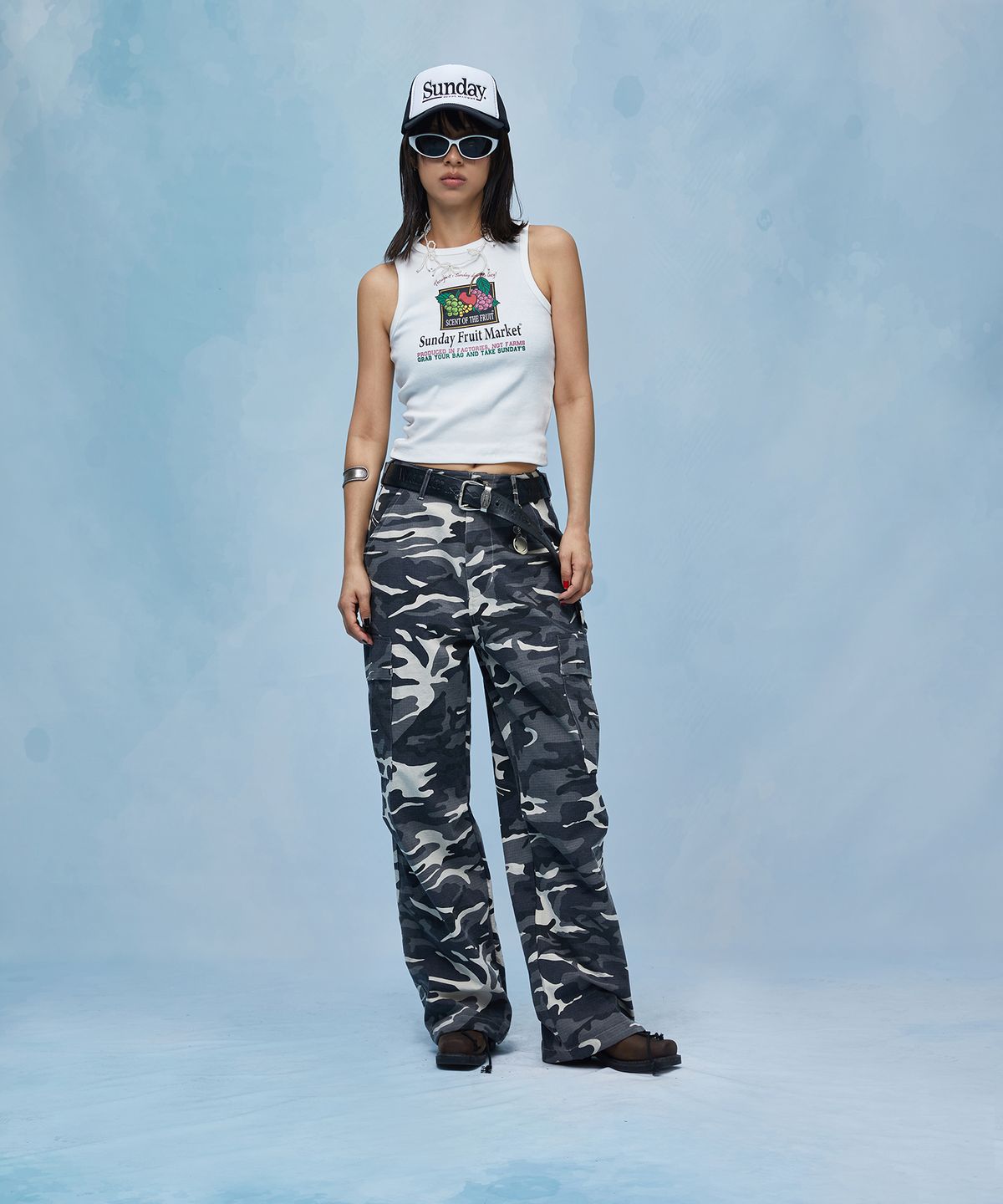 선데이후르츠마켓(SUNDAY FRUIT MARKET) CAMO CARGO PANT