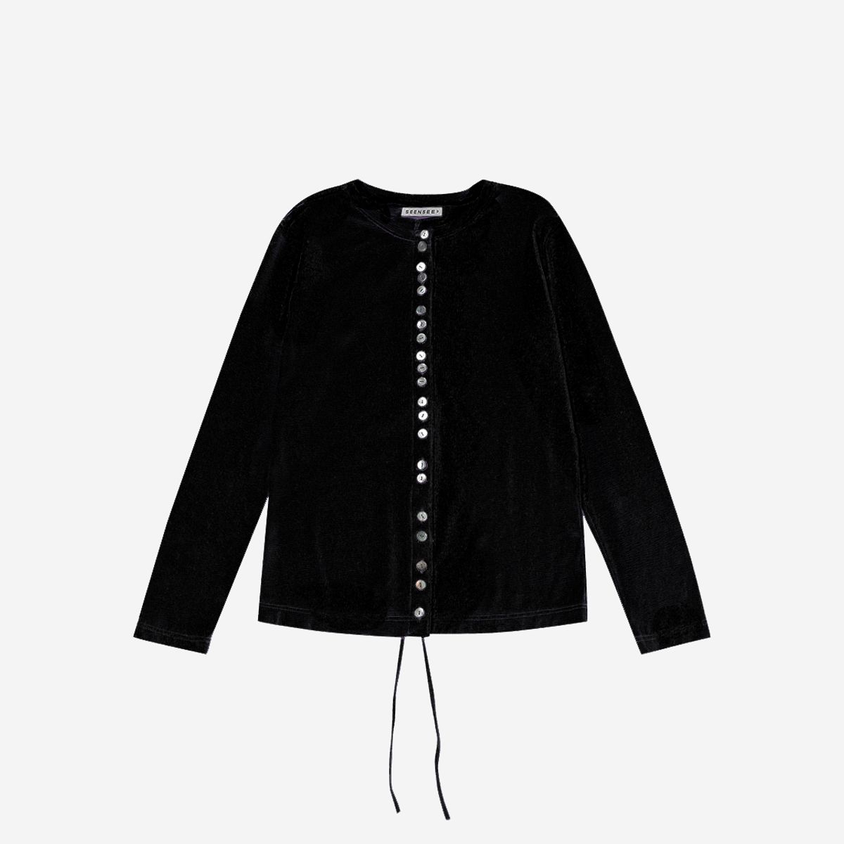 씬(SEEN) MANY BUTTONS CARDIGAN (Black)
