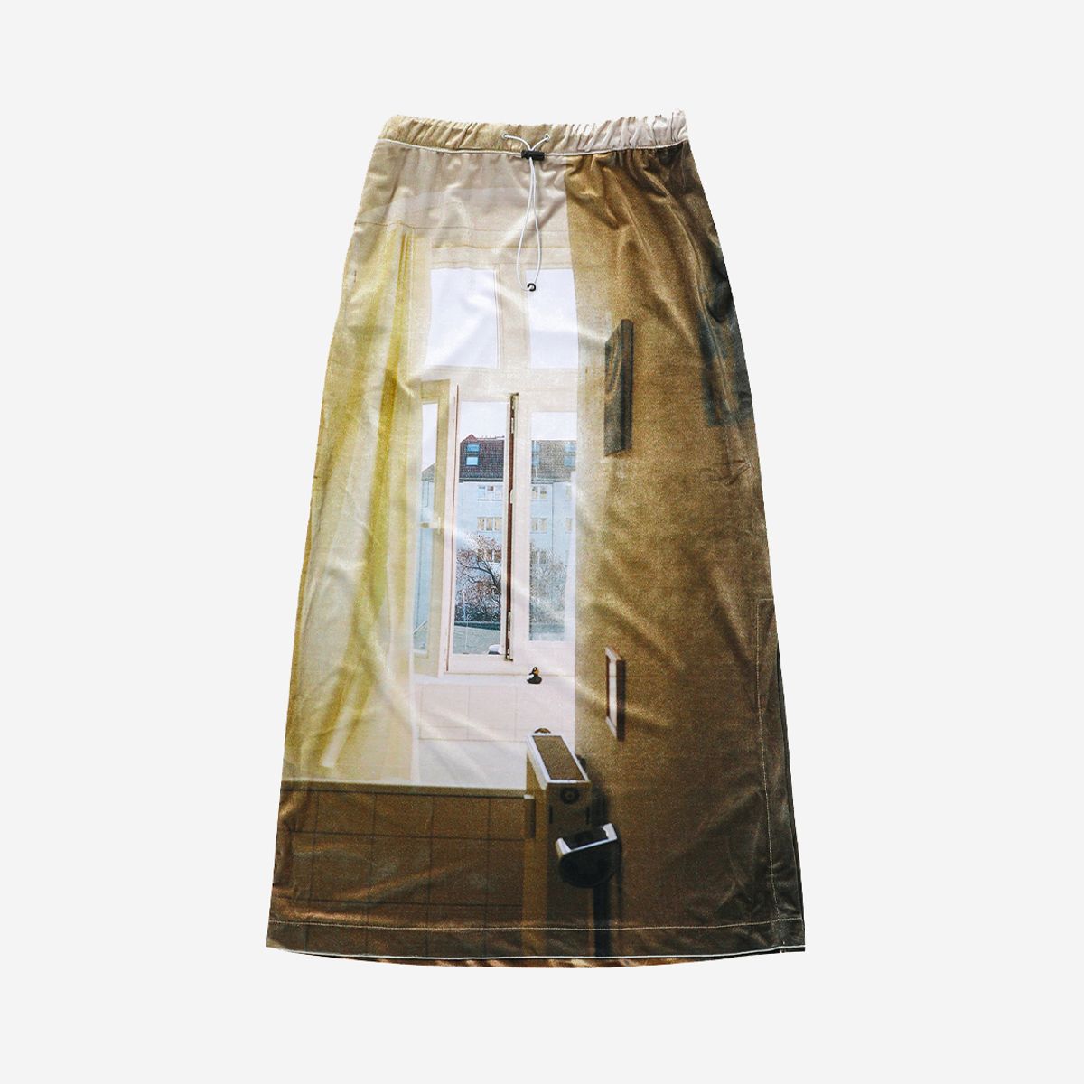 씬(SEEN) VELVET PRINTING LONG SKIRT (Mix)