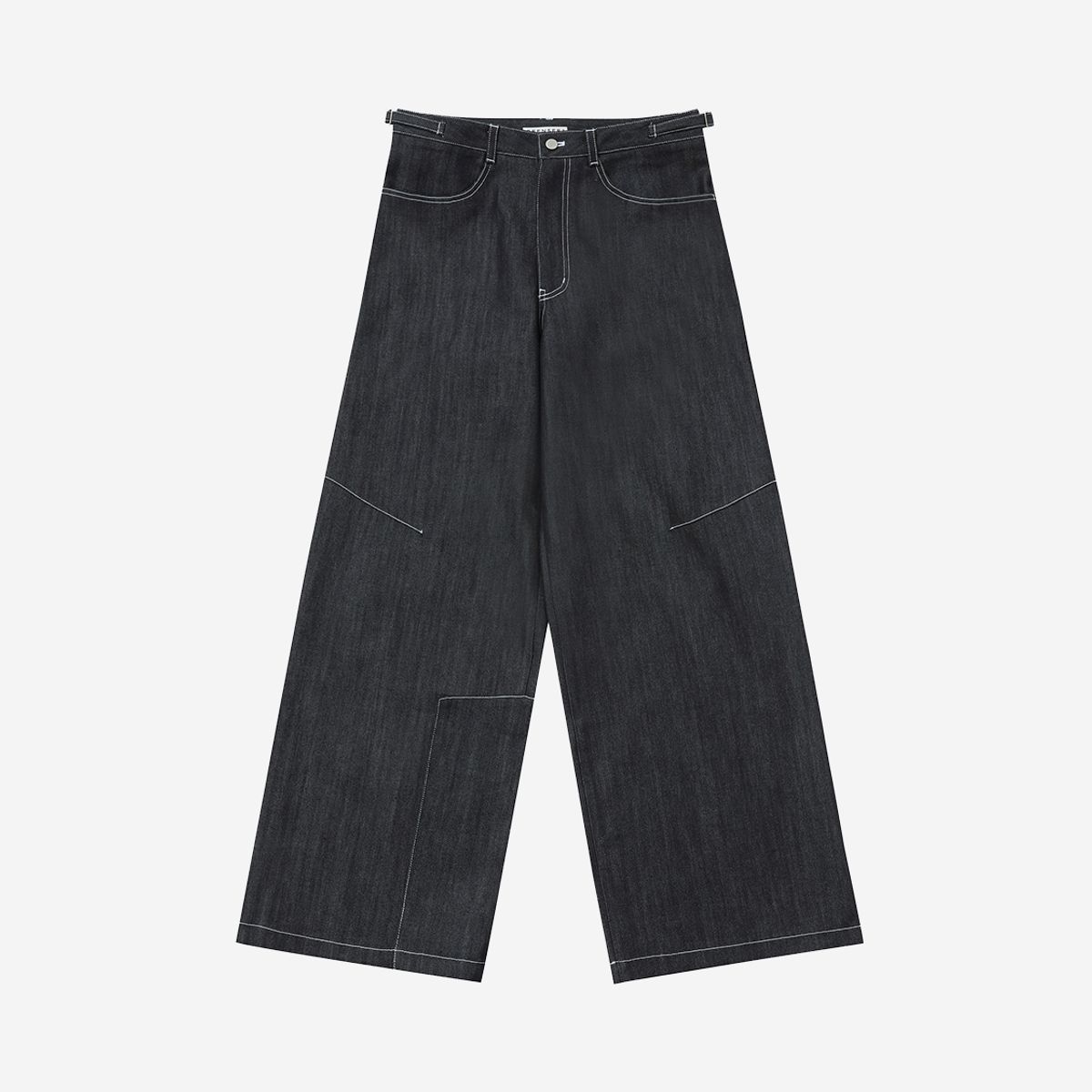 씬(SEEN) PANNEL WIDE DENIM PANTS (Raw Denim))