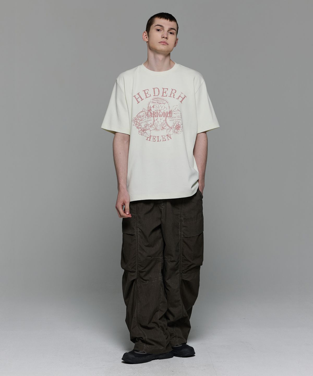 헤더헬렌(HEDER HELEN) MARIGOLD CREAM HALF-T