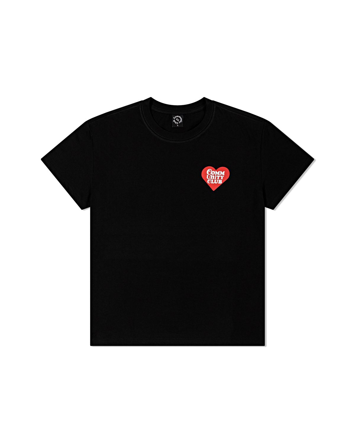커뮤니티클럽(COMMUNITY CLUB) FULL OF HEARTS TEE Black