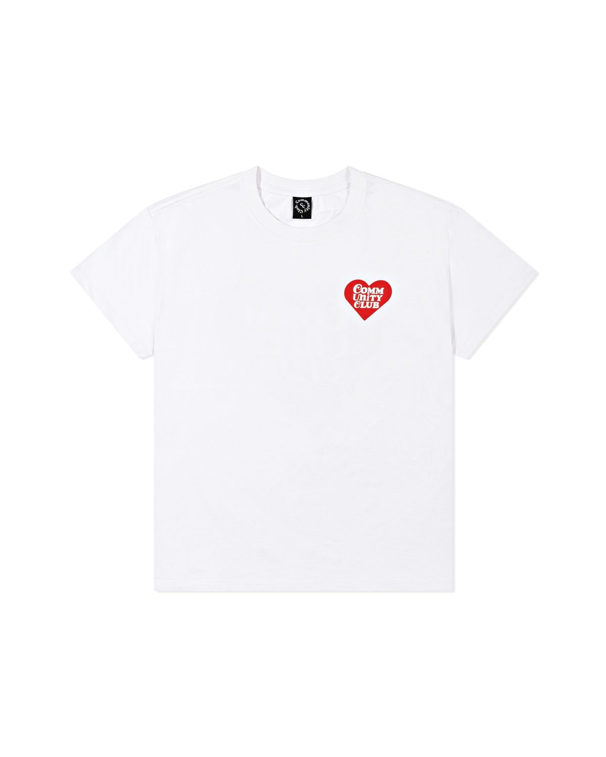 커뮤니티클럽(COMMUNITY CLUB) FULL OF HEARTS TEE White