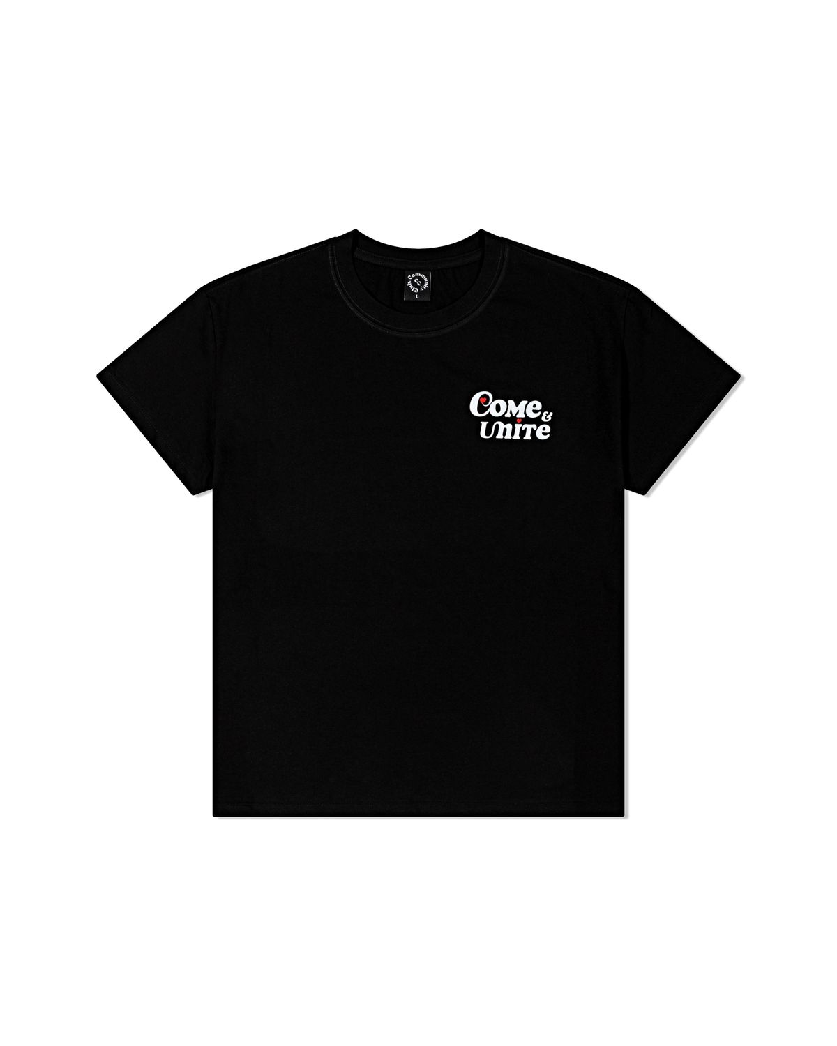 커뮤니티클럽(COMMUNITY CLUB) COME & UNITE TEE Black