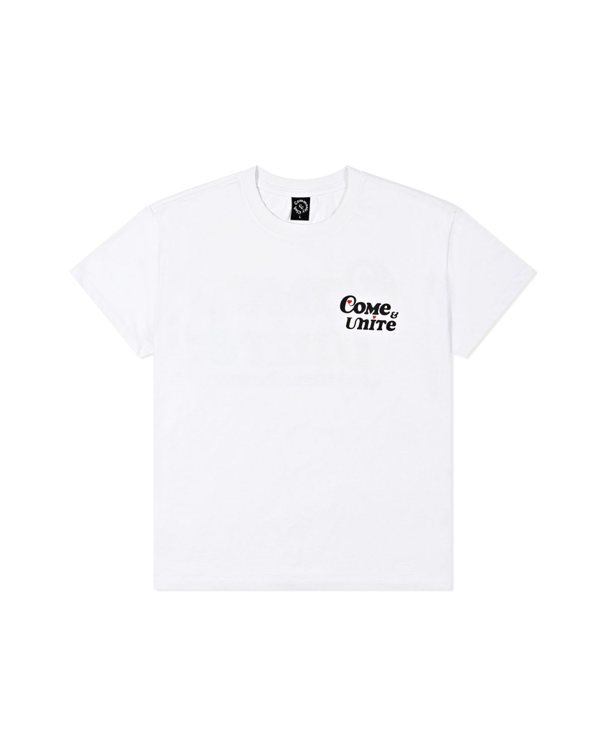 커뮤니티클럽(COMMUNITY CLUB) COME & UNITE TEE White