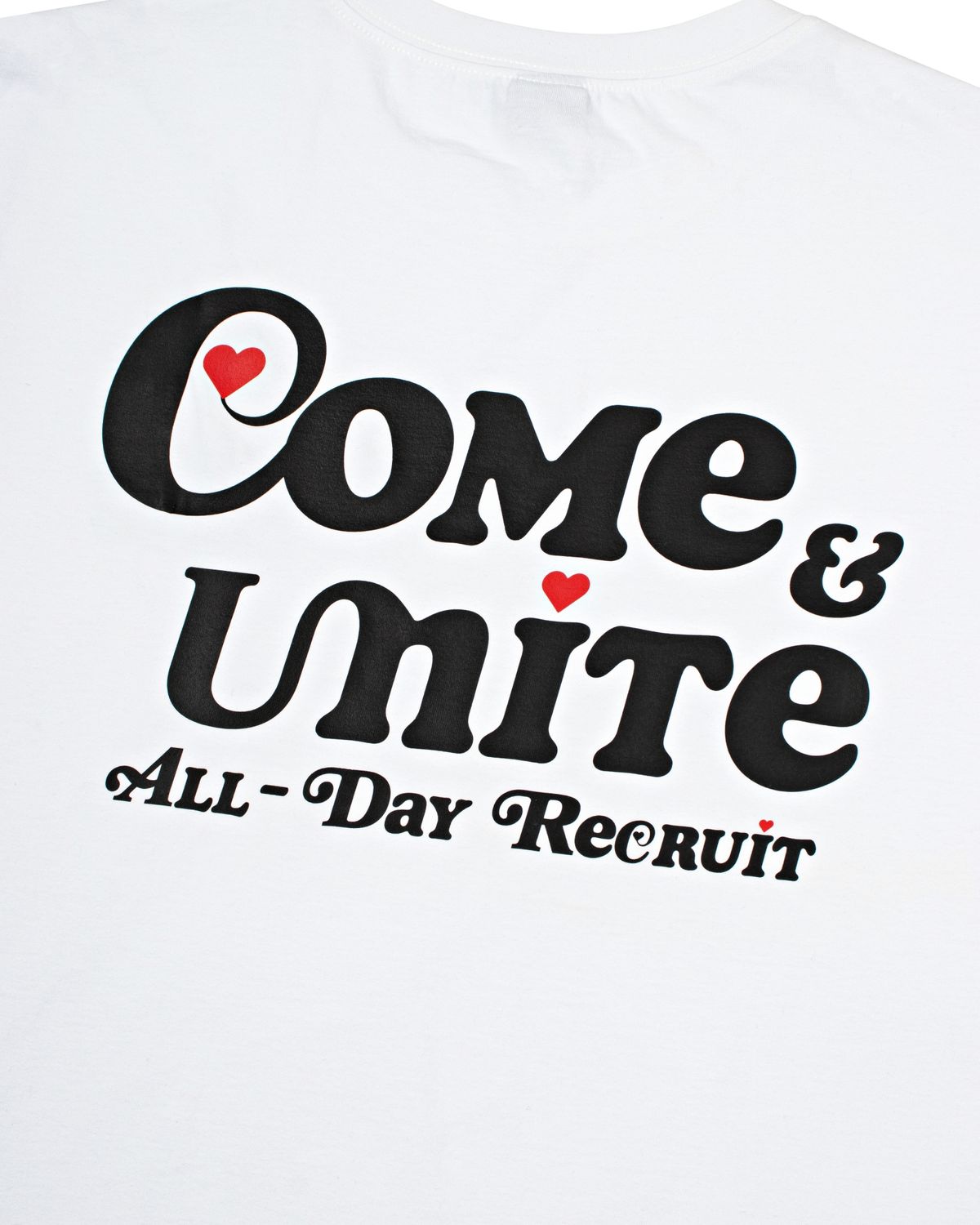 커뮤니티클럽(COMMUNITY CLUB) COME & UNITE TEE White