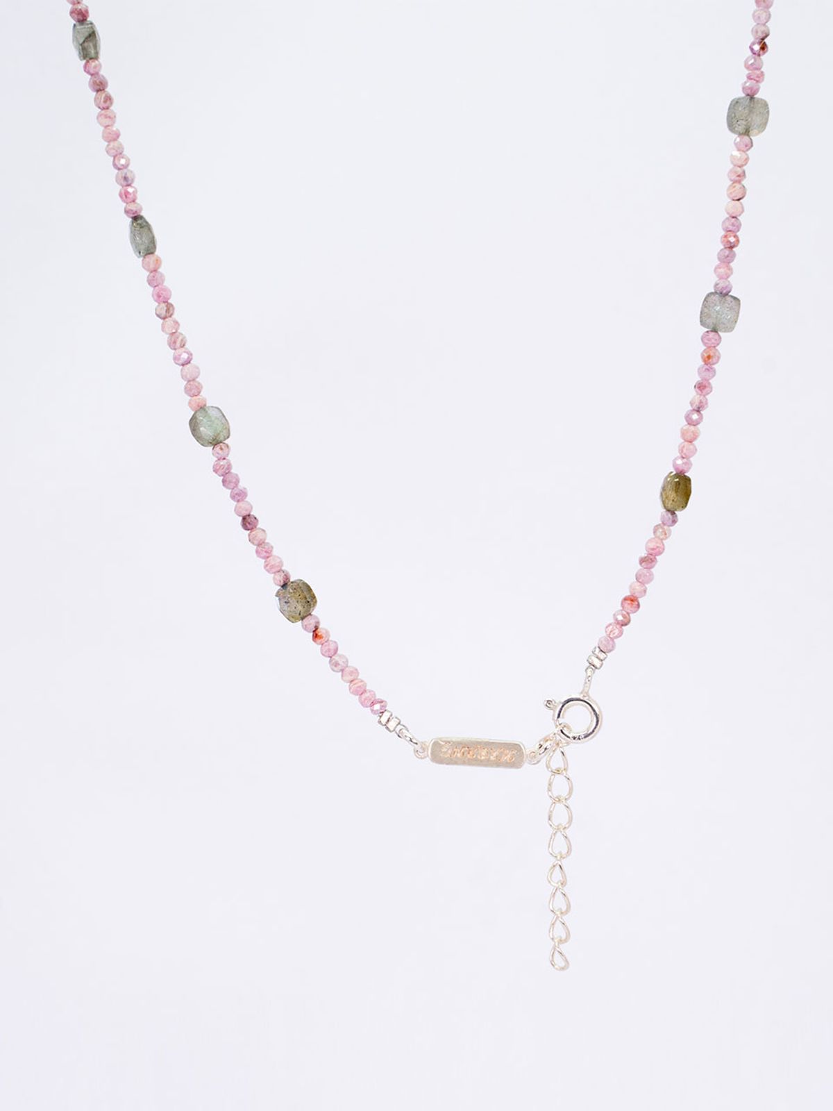 하랑(HARANG) HR 54N_Labradorite Ruby Beads Necklace