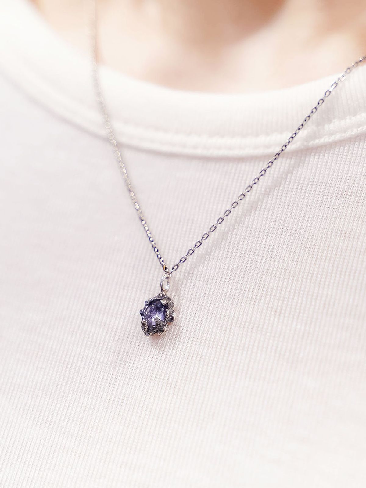 하랑(HARANG) HR 209N_Iolite Necklace