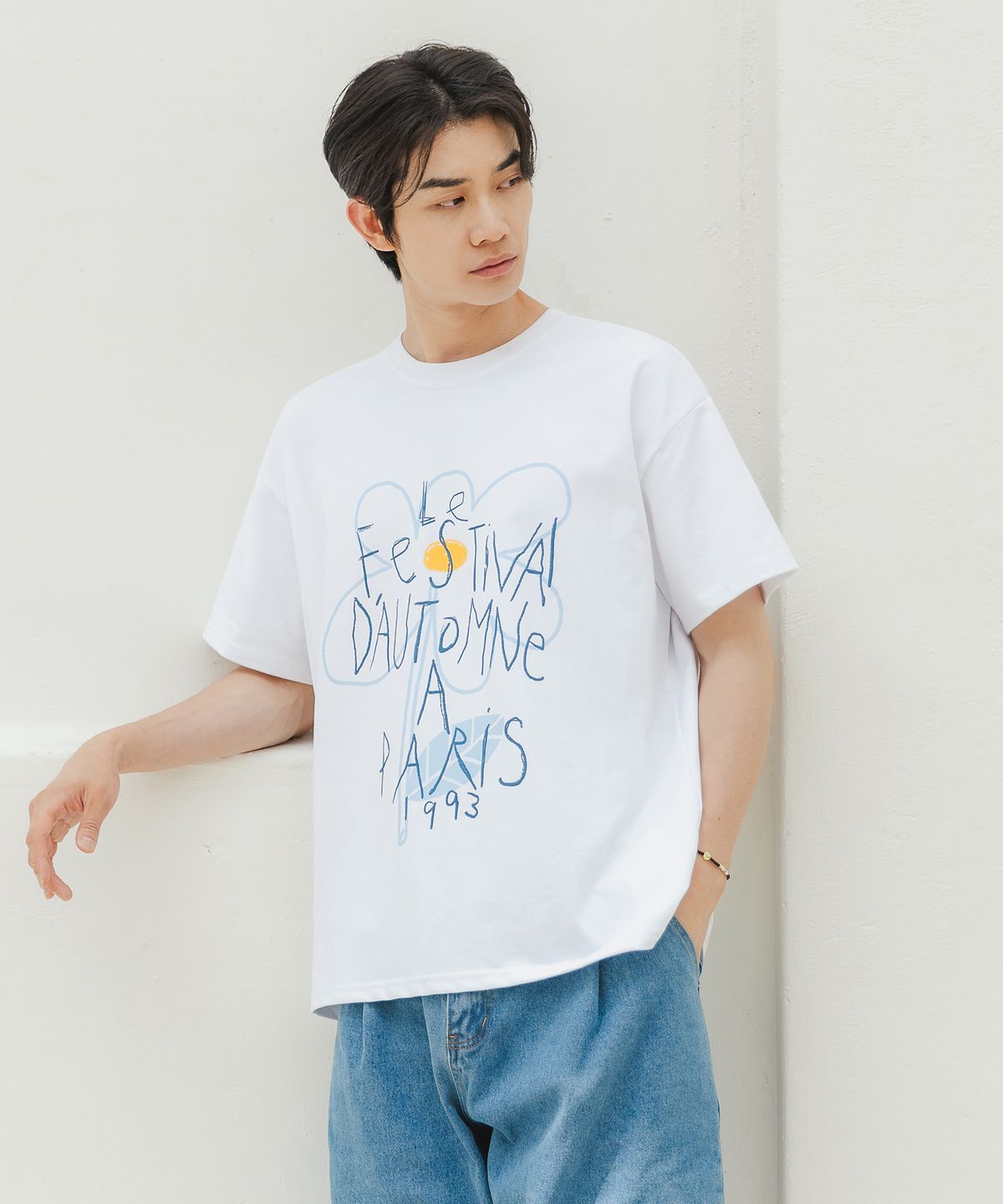 앨빈클로(ALVINCLO) [CP] FESTIVAL FLOWER 오버핏 반팔티 AST4583