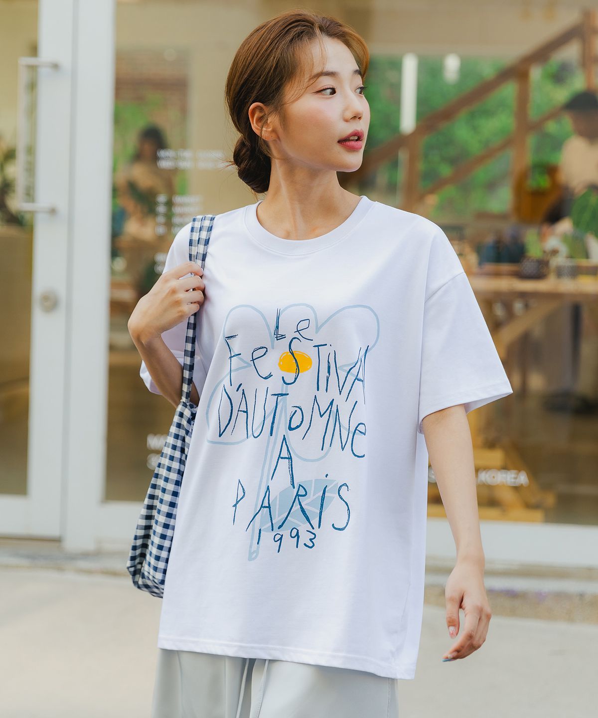 앨빈클로(ALVINCLO) [CP] FESTIVAL FLOWER 오버핏 반팔티 AST4583