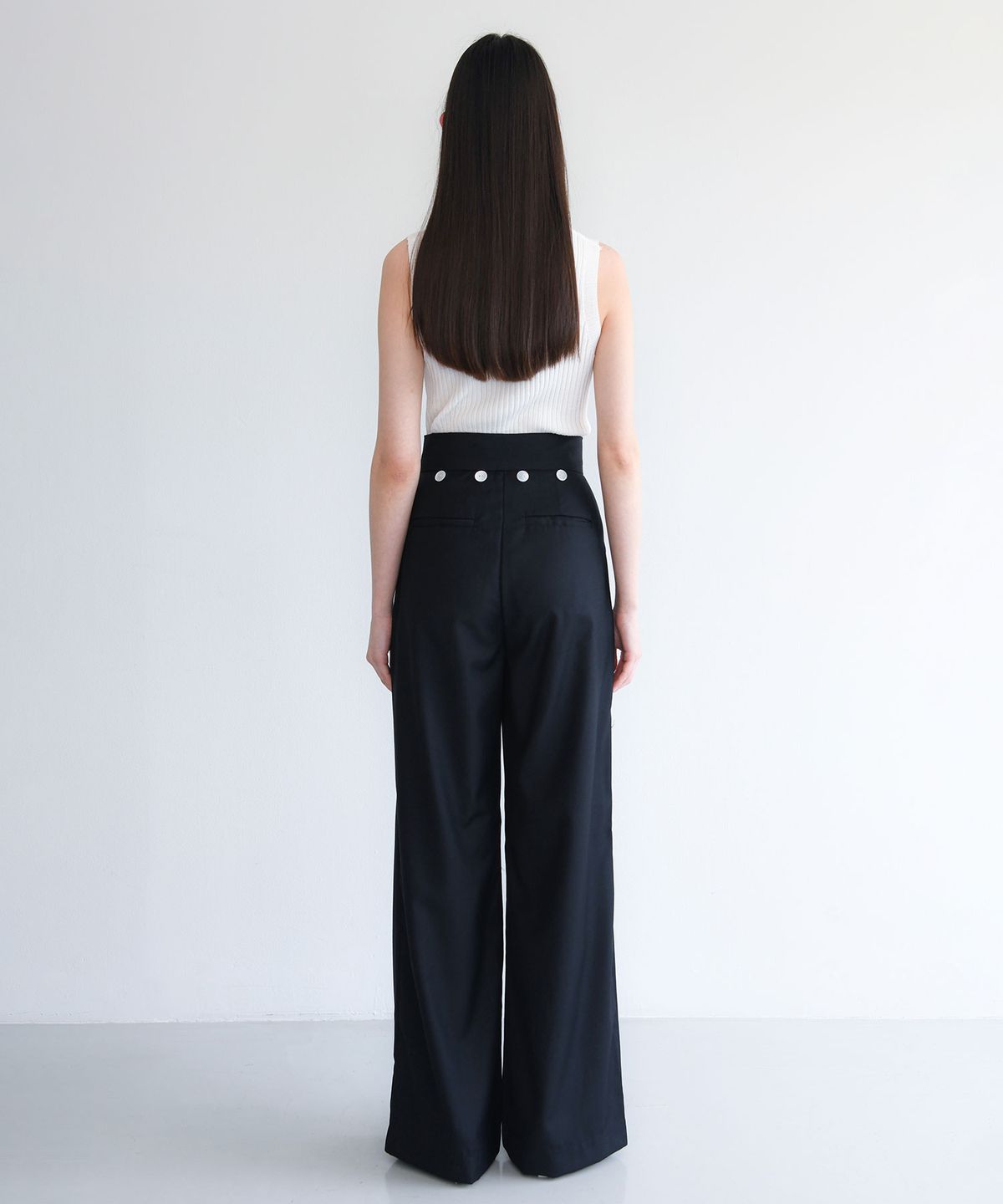 세컨드 아르무아(02ARMOIRE) Peggy Trousers_ Navy