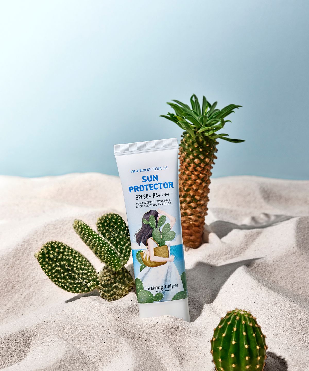 메이크업헬퍼(MAKEUP HELPER) 화이트닝 톤업 선 프로텍터 SPF50+PA++++