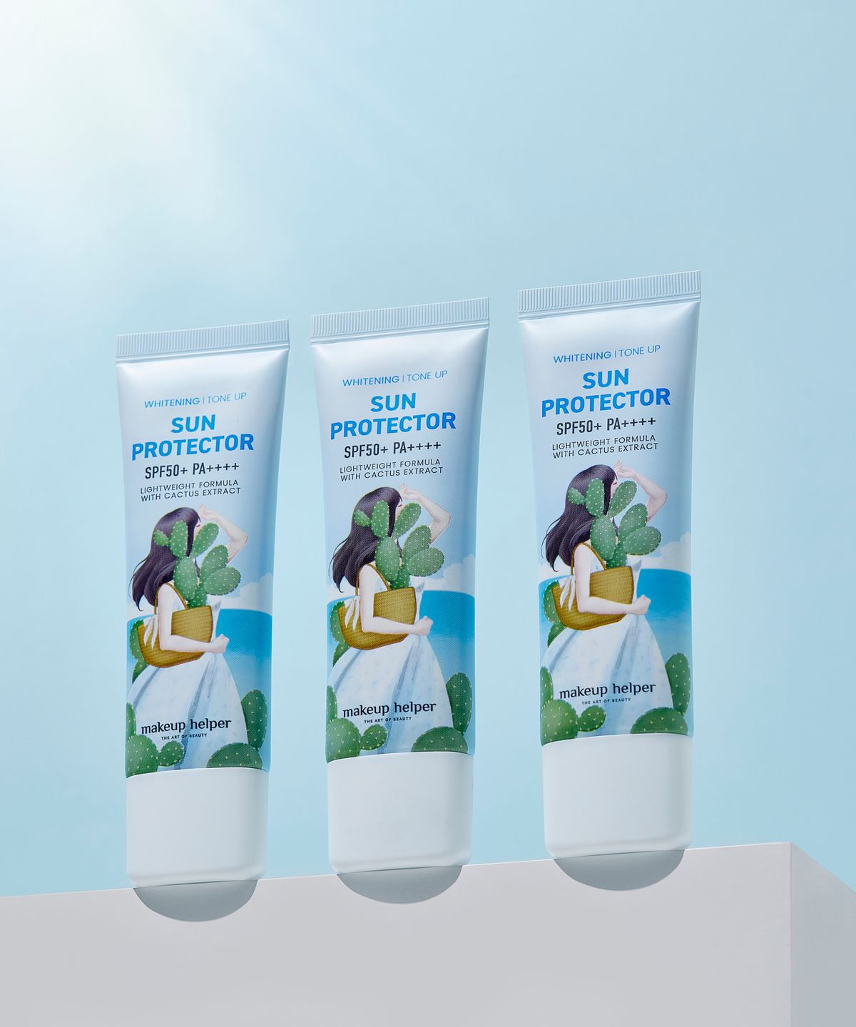메이크업헬퍼(MAKEUP HELPER) 화이트닝 톤업 선 프로텍터 SPF50+PA++++