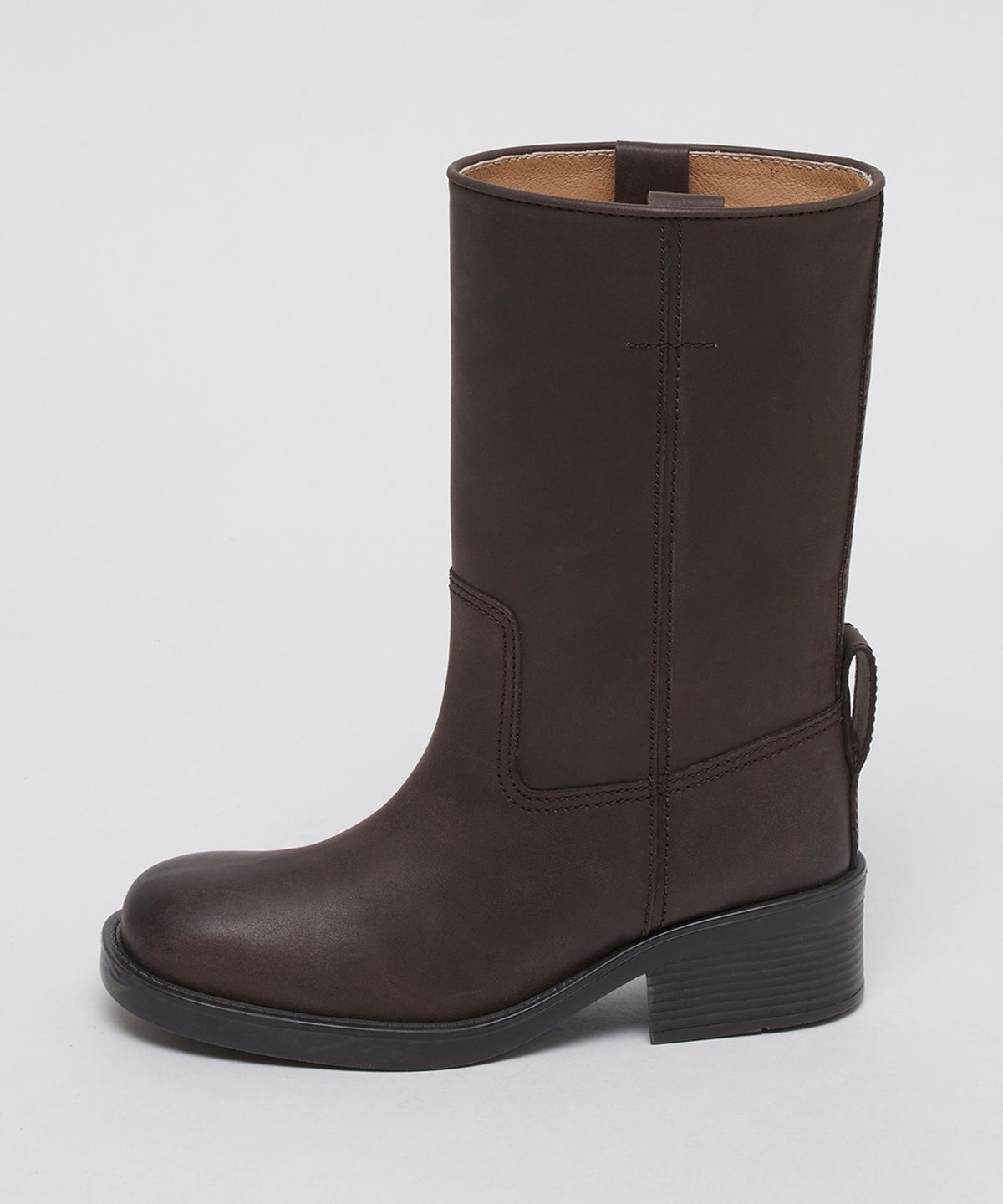 아카이브앱크(ARCHIVEPKE) Buckle boots(Vintage mocha)_OK3BX25003BRW